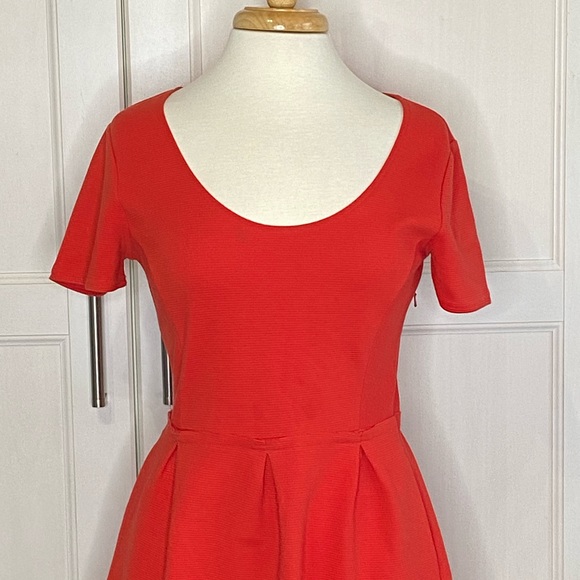 Madewell Bright Red Bistro Dress Sz 8 - Picture 4 of 8